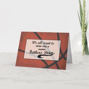 From All of Us Fathers Day Basketball Card