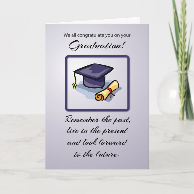From All of Us, Graduation, Remember the Past Card (Front)
