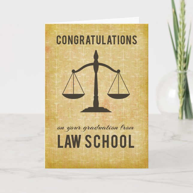 From All of Us, Group, Law School Graduation Congr Card (Front)