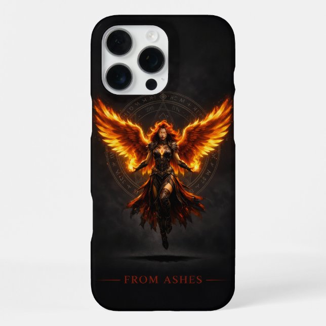 From Ashes Fire Angel iPhone 16 Pro Max Case (Back)