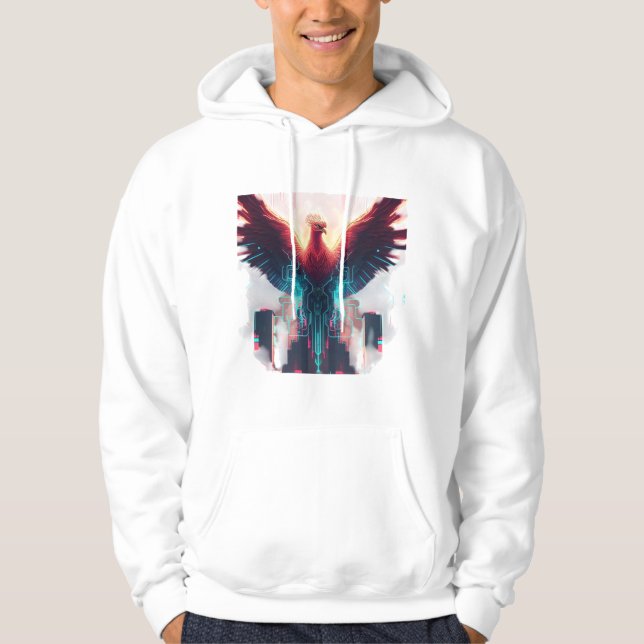  🖤🔥 | From Ashes to Algorithms 💻🦅 Hoodie (Front)