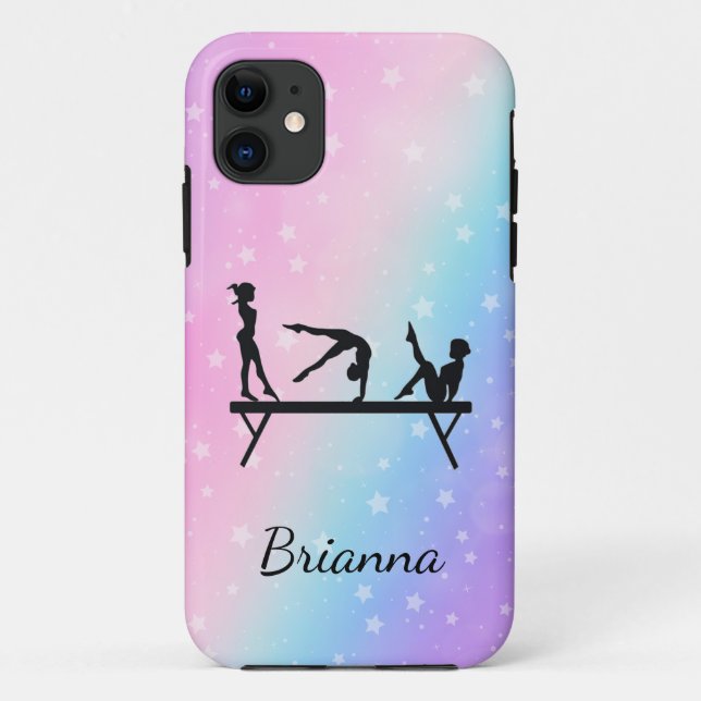 From Beam to Phone Personalised Gymnastics Case-Mate iPhone Case (Back)
