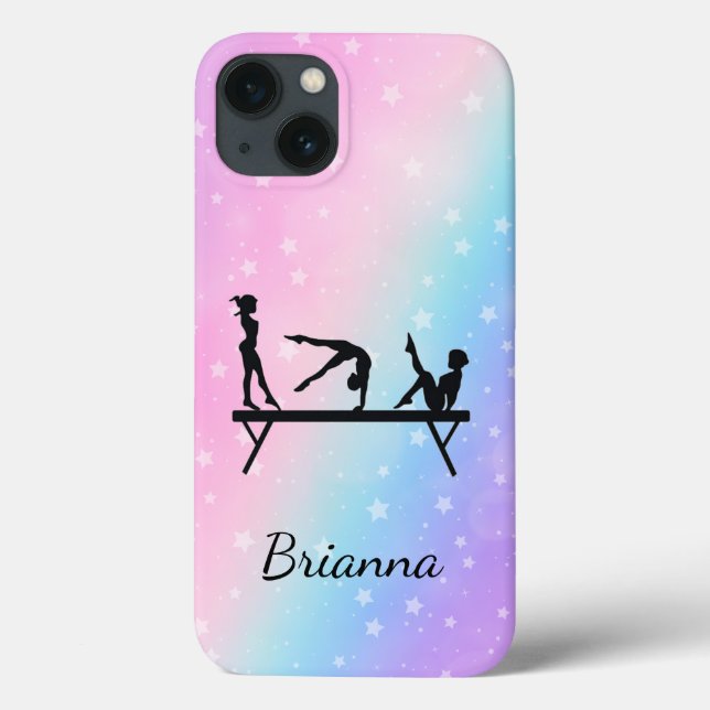 From Beam to Phone Personalised Gymnastics Case-Mate iPhone Case (Back)