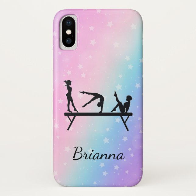 From Beam to Phone Personalised Gymnastics Case-Mate iPhone Case (Back)