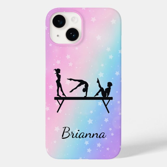 From Beam to Phone Personalised Gymnastics Case-Mate iPhone Case (Back)