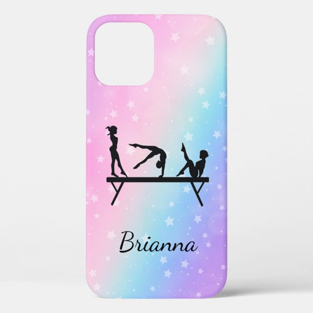 From Beam to Phone Personalised Gymnastics Case-Mate iPhone Case (Back)