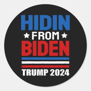 From Biden Kids Men Funny Anti Joe Biden Trump 202 Classic Round Sticker