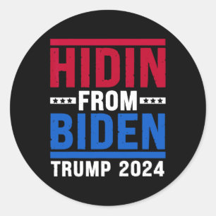 From Biden Kids Men Funny Anti Joe Biden Trump 202 Classic Round Sticker