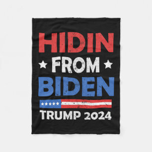 From Biden Trump 2024 Funny Anti Joe Biden Men Wom Fleece Blanket