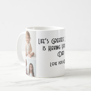 From birth to adult 4 custom collage photos coffee mug