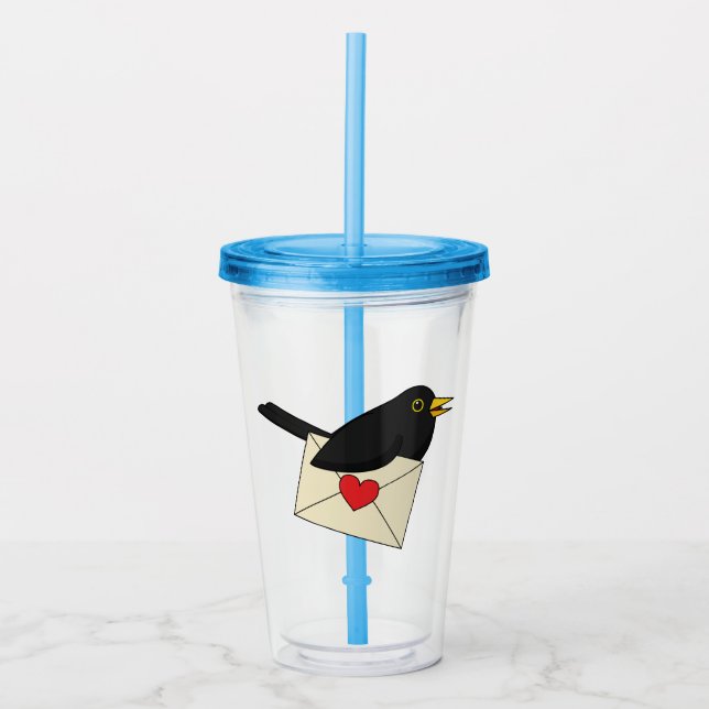 From Blackbird with Love Acrylic Tumbler (Front)