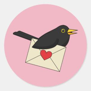 From Blackbird with Love Classic Round Sticker