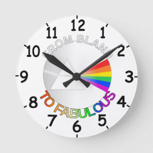 From Bland to Fabulous Round Clock