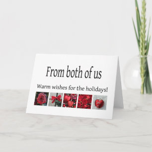 From both of us... Christmas card