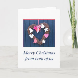 From both of us... Christmas card
