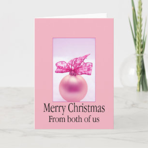 from both of us... Christmas card