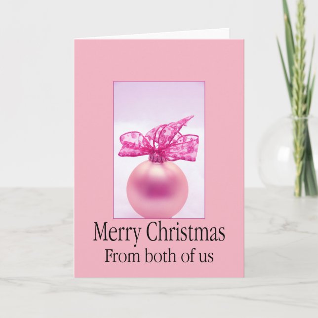 From both of us... Christmas card (Front)