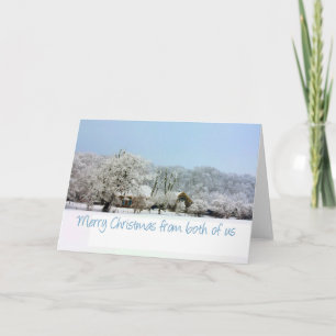 From both of us... Christmas card