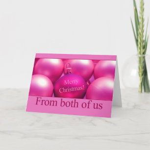 From both of us... Christmas card