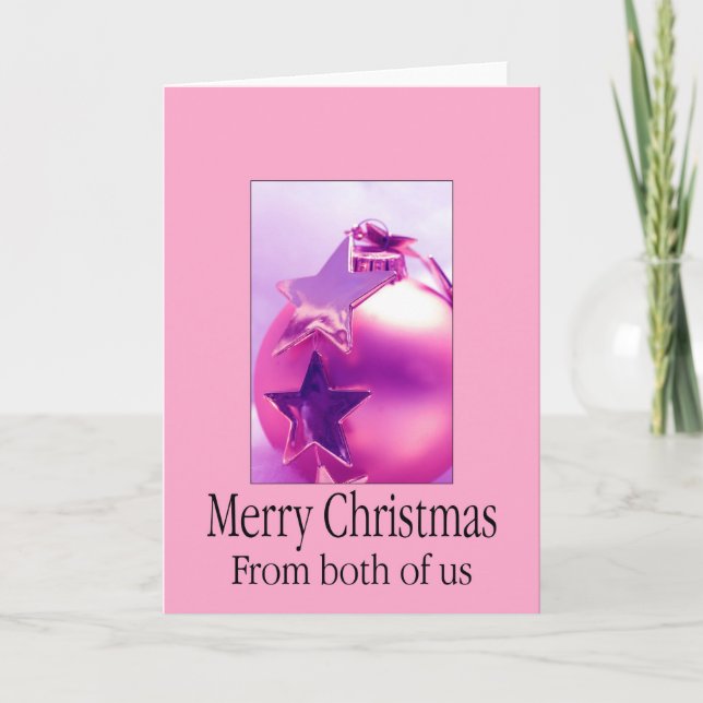 From both of us... Christmas card (Front)