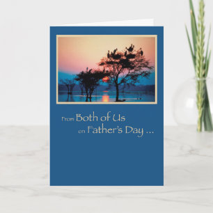 From Both of Us Father's Day, Trees in Water, S Card