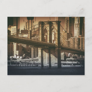"From Brooklyn to Manhattan" postcard