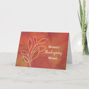 From Business Thanksgiving Warm Watercolor Card