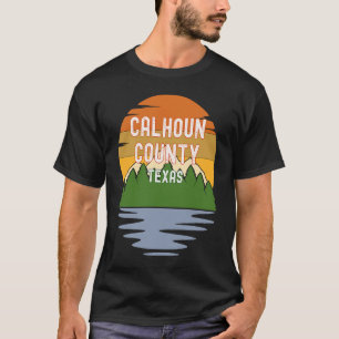 From Calhoun County Texas Vintage Sunset T-Shirt