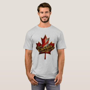 From Canada – Sea to Sea to Sea Maple Leaf T-Shirt