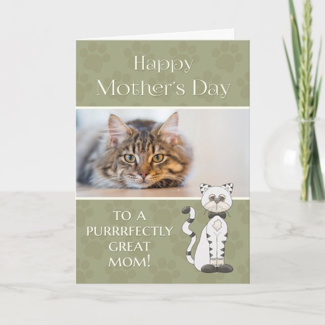 From Cat on Mother's Day custom photo Card (Front)