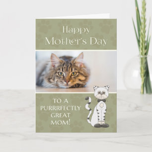 From Cat on Mother's Day custom photo Card