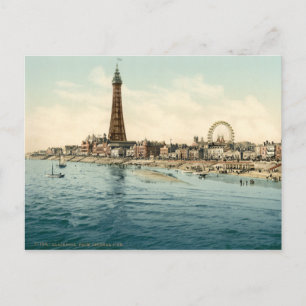 From Central Pier, Blackpool, England Postcard