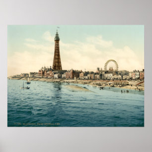 From Central Pier, Blackpool, England Poster