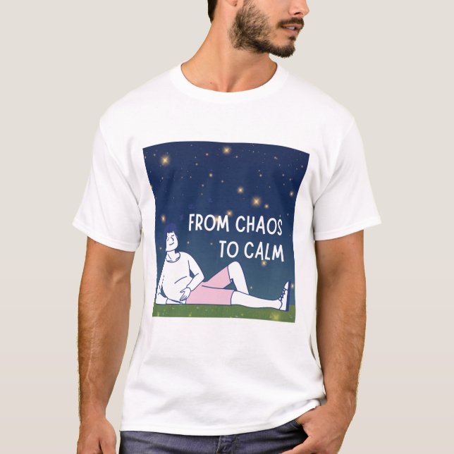 From Chaos to Calm – Emotional Healing Artwork T-Shirt (Front)