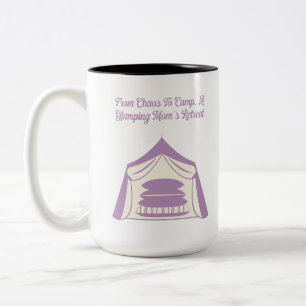 From Chaos to Camp Glamping Mum's Retreat Two-Tone Coffee Mug