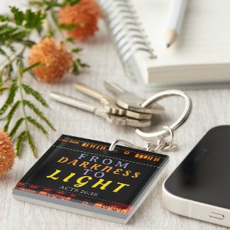 From Darkness to Light Acts 26:18 Key Ring
