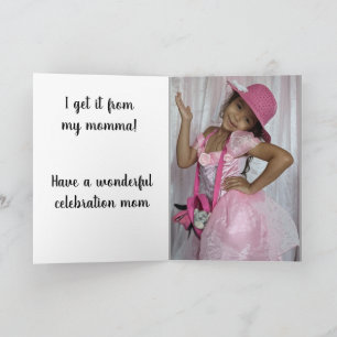 FROM DAUGHTER MOTHERS DAY card