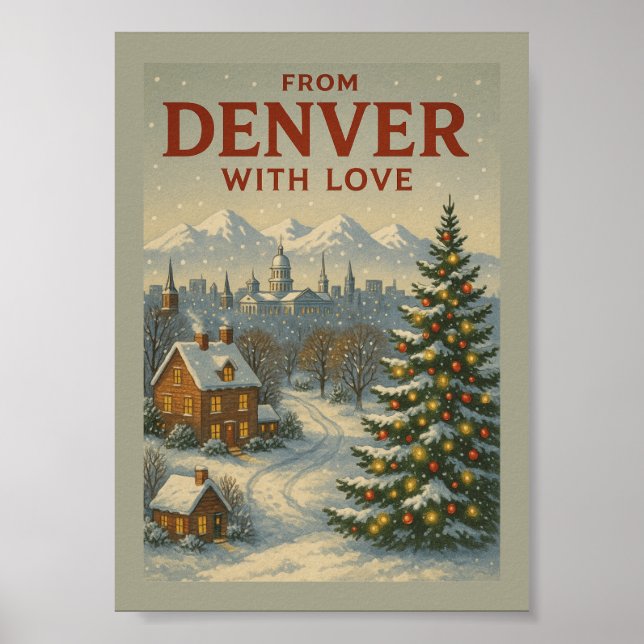 From Denver With Love Christmas Poster  (Front)