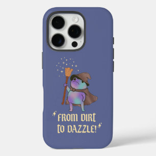 From Dirt to Dazzle Funny Wizard Frog Witch Hat iPhone 16 Pro Case