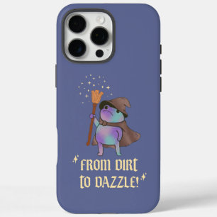 From Dirt to Dazzle Funny Wizard Frog Witch Hat iPhone 16 Pro Max Case