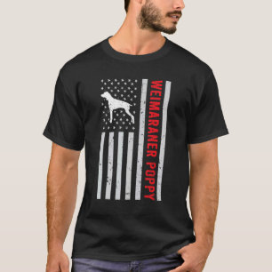 From Dog American Flag Weimaraner Poppy Pet Weim D T-Shirt