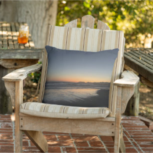 From Dusk Till Twilight At The Beach Photo Image Cushion
