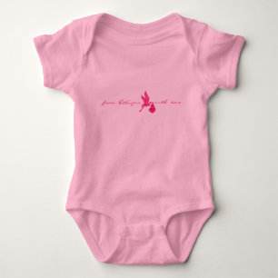 From Ethiopia With Love - Pink Baby Bodysuit