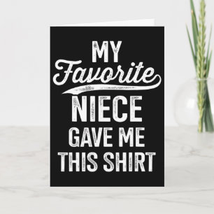 From Favourite Niece For Uncle Fathers Day Birthda Card
