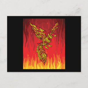 From Fire And Flames Phoenix Bird Postcard