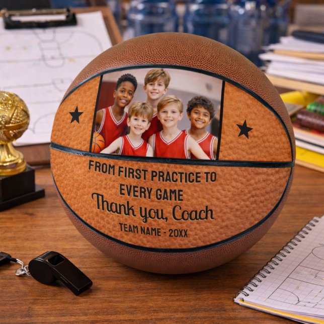 From First Practice to Every Game Thank You Coach  Basketball (Creator Uploaded)