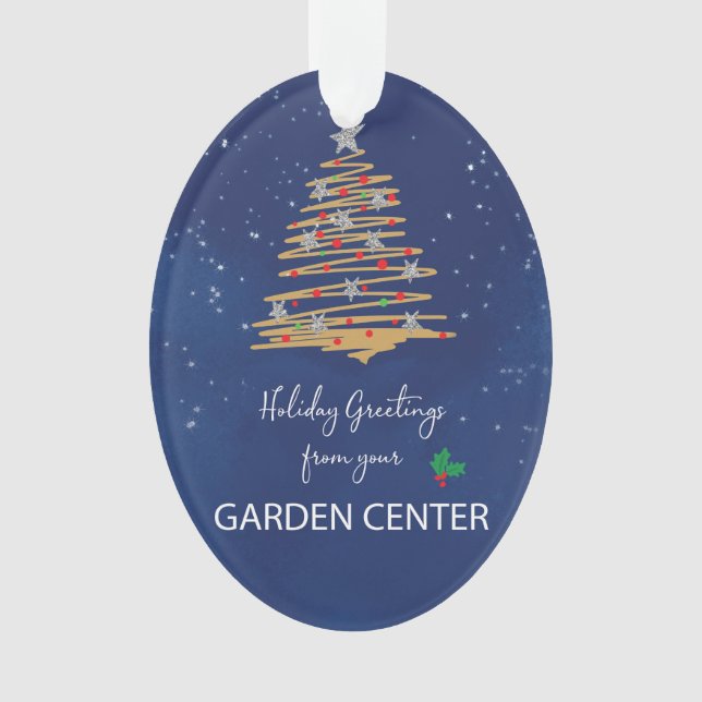 FROM Garden Centre Christmas Tree Custom Name Ornament (Front)