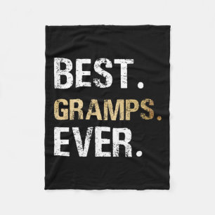 From Granddaughter Grandson Best Gramps Ever Fleece Blanket