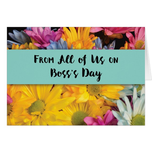 From Group Boss’s Day Thanks Gerbera Daisies (Front Horizontal)