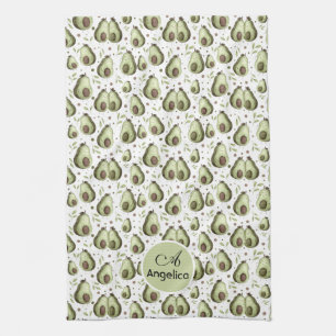 From grumpy to giggly - Cute Avocados Tea Towel